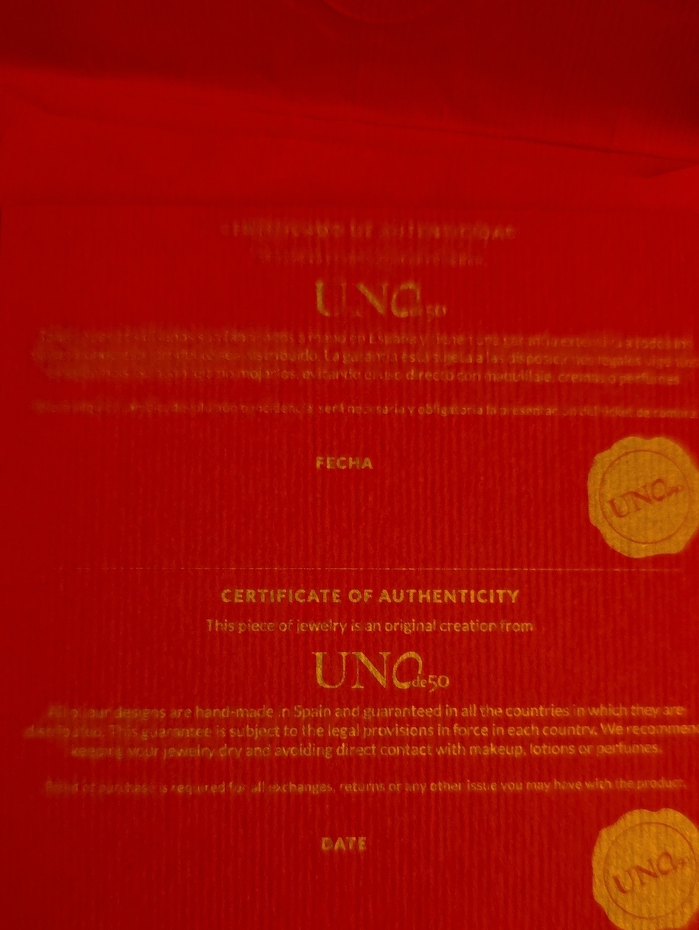 NIB UNO de 50 Gold Plated Multiband Ring Size 9 - Picture 10 of 10